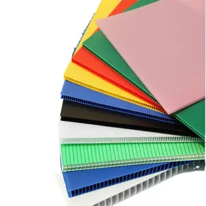 PVC ESD Kustom Papan Bergelombang Dinding Ganda Polipropilena PP Plastik Tahan Air