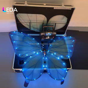 LEDA Romantic <b>Blue</b> Bionic Butterfly Wedding Decoration Automatic Flying Butterfly <b>Led</b> <b>Lights</b> Beautiful Artificial butterfly - Product Image 2