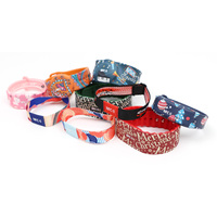 Bracelet élastique RFID personnalisé 13,56 MHz, bracelets en tissu NFC pour la mode et les événements sportifs