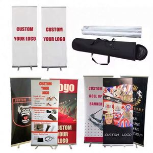 Hot Selling Aluminum <b>Roll</b>-Up Banner Retractable <b>Roll</b>-Up Banner Stand Double Sided Outdoor <b>Roll</b> up Banner - Product Image 1