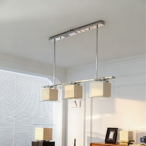 Lámpara colgante rectangular Chi Yu-tang E27 LED de altura ajustable para dormitorio, sala de estar, estudio - Product Image 2