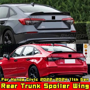 For Honda Civic 2022-2024 11th Gen Rear <b>Trunk</b> Spoiler Wing Car Rear Spoiler Rear Roof Wing Spoiler Body Kit Car Accessories - Product Image 3