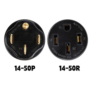 NEMA 14-50p để 14-50r chuyển đổi cắm 50A RV <span class=keywords><strong>Adapter</strong></span> với PVC + Đồng xây dựng ETL chứng nhận cho RV hệ thống điện - Product Image 2