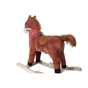 Vendita calda per bambini <span class=keywords><strong>giocattolo</strong></span> <span class=keywords><strong>giocattolo</strong></span> che gioca a dondolo a <span class=keywords><strong>cavallo</strong></span> con Base in legno materiale peluche per bambini - Product Image 4
