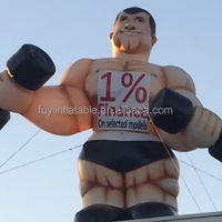 Homme musclé gonflable pour le fitness Publicité Sport Homme puissant Homme musclé géant gonflable avec haltère