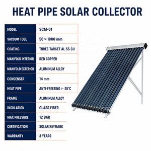 Colector de tubos de vacío con conexión seca anticongelante para uso en villas en climas fríos - Product Image 6