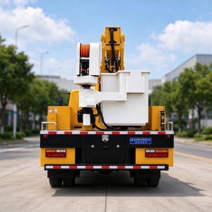 Camion plateforme élévatrice isolée SHACMAN de 18 mètres avec nacelle pour les services d'infrastructure électrique - Product Image 3