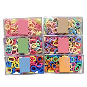 Nouveaux élastiques à cheveux en nylon de couleur bonbon, simples, pour enfants, anneaux à cheveux pour filles, anneaux de serviette, super élasticité, anneau pour bébé - Product Image 2