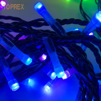 Toprex Étanche Led Télécommande Haute Qualité Multicolore Extérieur Lumières De Noël Musique Rgb Dmx Contrôle Led Guirlandes Lumineuses