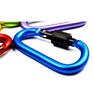 Sécurité Camping Randonnée Escalade Acier Verrouillage Câble Boucle Mousqueton pour Corde <span class=keywords><strong>Bouteille</strong></span> - Product Image 5