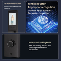 Fabrieks prijs Tuya Wifi 3D gezichtsherkenning slim slot automatisch digitaal biometrisch vingerafdruk slim deurslot voor thuis