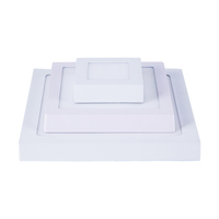 Éclairage intérieur Led panneau de plafond lumineux rond monté en surface carré lumières 6w 12w 18w 24w pour bureau à domicile