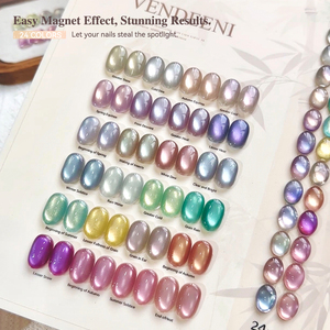 Vendeeni – Kit de vernis à ongles gel effet œil de chat cristal clair de lune 24 couleurs, personnalisable, vernis gel magnétique effet aurora pour salon de manucure - Product Image 6