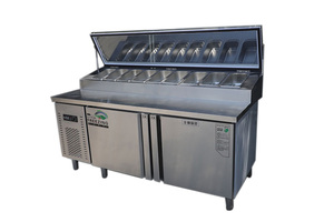 Thương Mại Duy Nhất Nhiệt Độ Lạnh Prep Bảng Cho Bánh Sandwich Pizza Salad Counter Top Salad Tủ Lạnh - Product Image 4