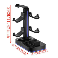 Station de Recharge pour Nintendo Switch 2, Support pour Manettes et Casque, Organisateur Multi-Appareils, Étagère de Rangement