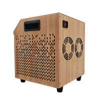 La mejor sala de Sauna Popular de madera para 4 personas, bañera de recuperación caliente, combinación de uso con bañera enfriadora de inmersión fría, sala de Sauna para varias personas