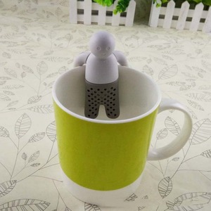 Filtre créatif en silicone Lelyi en forme de petit homme, adorable Mr. General Tea Maker - Product Image 5