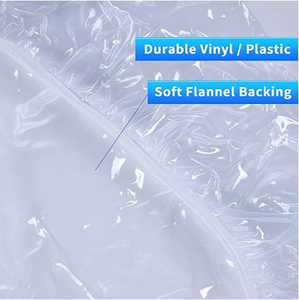 Fitted PVC Handmade Geometric Pattern Mediterranean Style <strong>Tablecloth</strong> Elastic Edge Waterproof Oilproof <strong>Wipeable</strong> for 45"-56" - Product Image 4