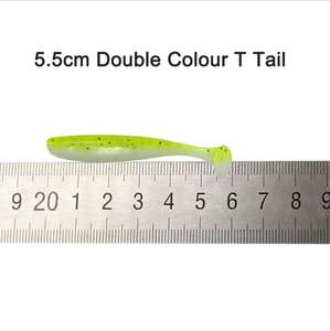 Soft Plastic Plastic Fishing Lures Wholesales Colorful Soft Lure Fishing 5.5/6.3/7/9 /12cm PVC Plastic Soft Artificial Soft Lure Tail