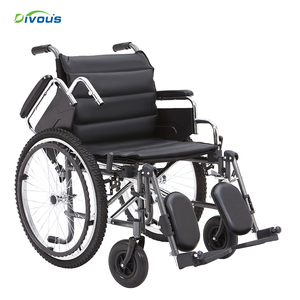 Fauteuil roulant manuel en acier pour personnes handicapées - Fauteuil roulant pliable léger avec une largeur de siège de 51 centimètres - Product Image 4