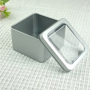 Wholesale Silver <strong>Cake</strong> <strong>Tin</strong> Box Tiramisu Cookies <strong>Storage</strong> for Dessert Tinplate Material for Food <strong>Storage</strong> - Product Image 2