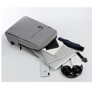 Sac à dos pour ordinateur portable en similicuir au design classique, avec cadre externe, unisexe, antivol, pour étudiants et professionnels - Product Image 4