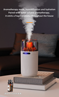 Diffuseur de parfum LED USB innovant 2026 Mini 360ML à flamme simulée, humidificateur volcanique pour voiture, extérieur, camping-car, aromathérapie