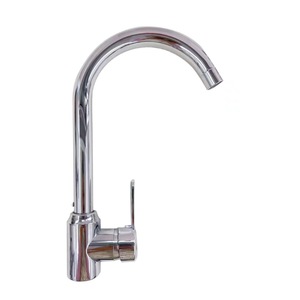 ก๊อกน้ำห้องครัวสแตนเลสแบบมือจับเดี่ยว 304 ชุบไฟฟ้า ติดตั้งบนเคาน์เตอร์ ทันสมัย หมุนได้ 360 องศา - Product Image 3