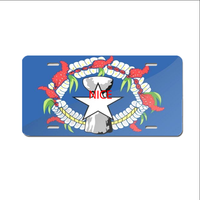 Plaque d'immatriculation décorative en aluminium robuste, motif Saipan personnalisé, pour voiture, moto, camping-car, souvenir, cadeau