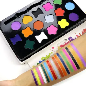 Groothandel Make-Up 12 Kleur Wasbaar Olie Gebaseerd Vet Gezicht Lichaam Verf Kit Voor Kinderen Diy Kerst Halloween Make-Up