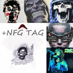 T-shirt Oversize Unisex Heavyweight 1.1 di Alta Qualità con Stampa Puff Effetto Vintage <span class=keywords><strong>Hell</strong></span> Star Streetwear Grafica 2026 - Product Image 1