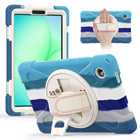 Housse pour enfants pour tablette Samsung Galaxy Tab A11 8,7 pouces 2025 avec béquille rotative à 360 degrés, résistante aux chocs et robuste