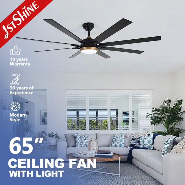 1stshine Big Ceiling Fan with Remote Control 8 MDF Blades Dc Motor Ceiling Fan