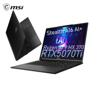 Computadoras portátiles MSI Stealth A16 AI 2025 económicas Nueva computadora portátil Ryzen AI9HX 370 de 16 pulgadas para juegos Rtx5070Ti 32G 2TB - Product Image 1