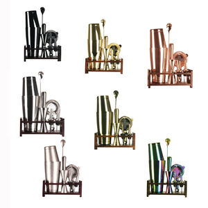 Factory <span class=keywords><strong>Outlet</strong></span> Juego de coctelera <span class=keywords><strong>Boston</strong></span> de 10 piezas Coctelera de metal para medir en casa Hecho de acero inoxidable 304 - Product Image 2