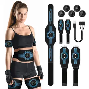 Electric Abdominal Muscle Belly Fat Burning Waist Slimming Massage Belt Wireless Waist Massager ems trainer ems fitness belt