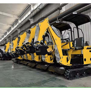 Mini-excavatrice sur chenilles de 1 tonne, petite machinerie de construction hydraulique à vendre - Product Image 1