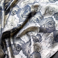 Tissu Jacquard Brocart Métallique Tissé à Motif Rose de Luxe, Conception Personnalisée, Teint en Fil, Écologique, pour Sacs et Vêtements, Vente en Gros JSL-2220
