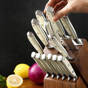 Ensemble de couteaux de chef de <span class=keywords><strong>cuisine</strong></span> <span class=keywords><strong>Sabatier</strong></span> forgé à triple rivet, ensemble de 14 pièces - Product Image 4
