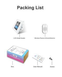 Tự động hóa nhà cảm biến hồng ngoại LCD Wifi lưới thông minh chuyển đổi ánh sáng làm việc với cuộc sống thông minh tuya cuộc sống thông minh hỗ trợ điều khiển bằng giọng nói - Product Image 6