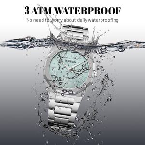 Reloj de Cuarzo Clásico, Sencillo y Elegante para Mujer, 32 mm, Correa de Acero Inoxidable de Alta Calidad para Negocios, Jam Tangan Wanita - Product Image 6