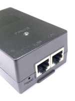 Injecteur PoE passif 100-240VAC vers 24V 48V 24W 30W Adaptateur RJ45 Alimentation 1G 2.5G 5G pour Switch Ethernet Caméra CCTV AP CPE