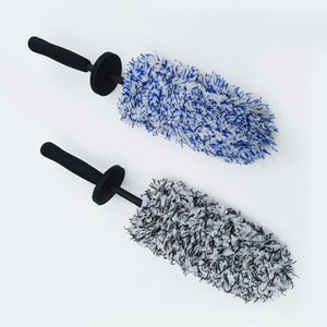 Car Wash <b>Brush</b> Plush Microfiber 43cm Long <b>Wheel</b> Rim Cleaning Tool For Auto Detailing - Product Image 3