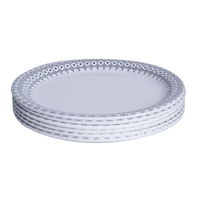 Service de table en mélamine style bohème, 18 pièces, comprenant un plat rond et un bol à riz, pour les repas à la maison