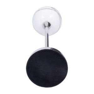 Porte-bougie votif rond avec support, design en métal et verre, chandelier pour centre de table, élégant - Product Image 5