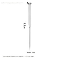 Spatule et bâton de mélange en acier inoxydable pour fond de teint liquide, spatule double face, modèle XY72, fabriqué en Chine