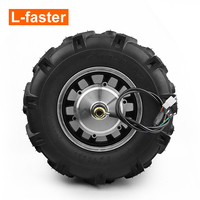 Kit de roue de moteur à engrenages sans balais à faible vitesse de 16 pouces, 500 W, pour chariot d'alimentation de ferme de jardin électrique
