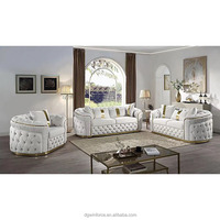 Winforce velours luxe Chesterfield canapé canapés bouton tufté canapé ensemble Design nordique hôtel salon canapé meubles