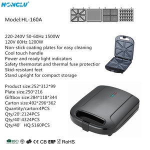 Tostadora eléctrica <span class=keywords><strong>para</strong></span> <span class=keywords><strong>sándwiches</strong></span> de 1500W, placa antiadherente, máquina <span class=keywords><strong>para</strong></span> parrilla de cocina, hogar, <span class=keywords><strong>4</strong></span> rebanadas, <span class=keywords><strong>sandwichera</strong></span> <span class=keywords><strong>para</strong></span> uso en automóviles, fábrica - Product Image 3
