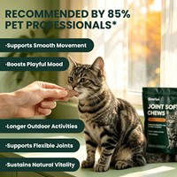 Vente en gros OEM : Friandises à mâcher souples pour chats avec Glucosamine, Mureaux à lèvres vertes et MSM, Complément de soutien à la mobilité des hanches pour le soin des articulations des animaux de compagnie